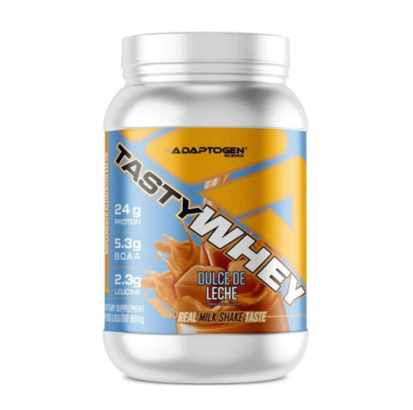 Suplemento Tasty Whey Adaptogen sabor Doce de Leite 900g