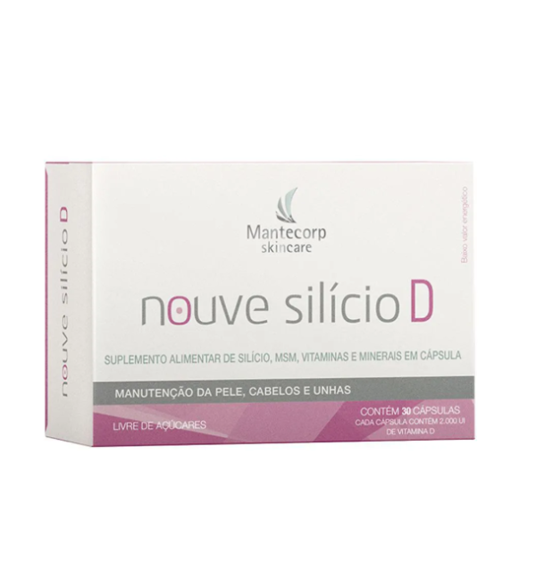 Suplemento Alimentar Nouve Silício D Cabelo Pele e Unha 30 Cápsulas